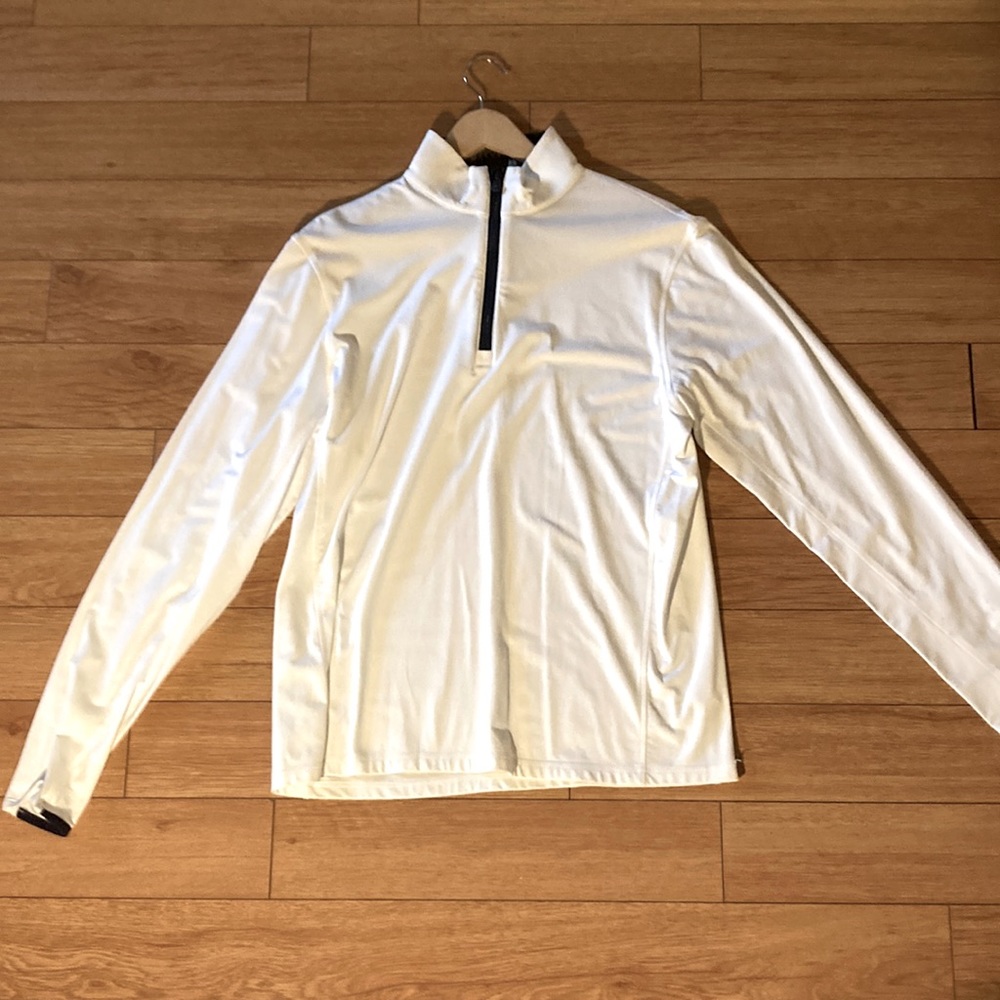 Greyson Tate 1/4 Zip. Size S. White.